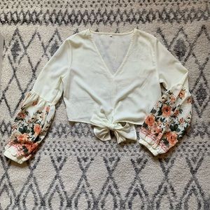 Floral crop top